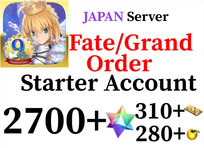 Acc gem starter FGO jp 2600+ gem
