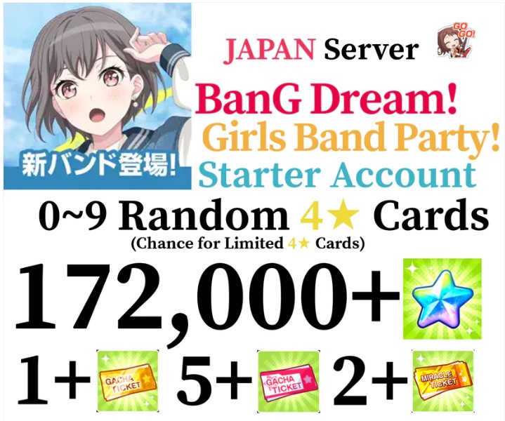 [Japan] BanG Dream Bandori Starter Account