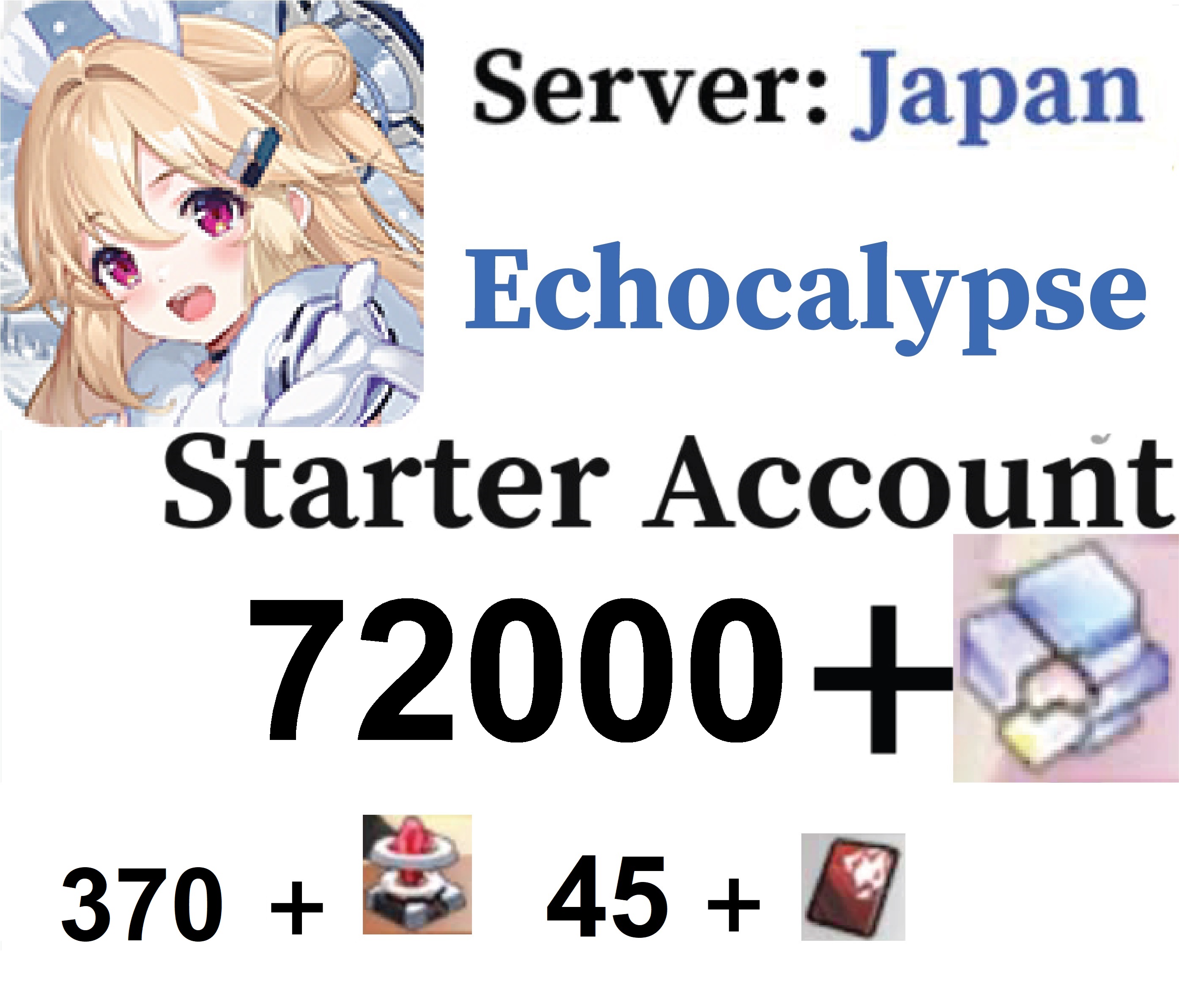 [JAPAN] ECHOCALYPSE STARTER REROLL ACCOUNT