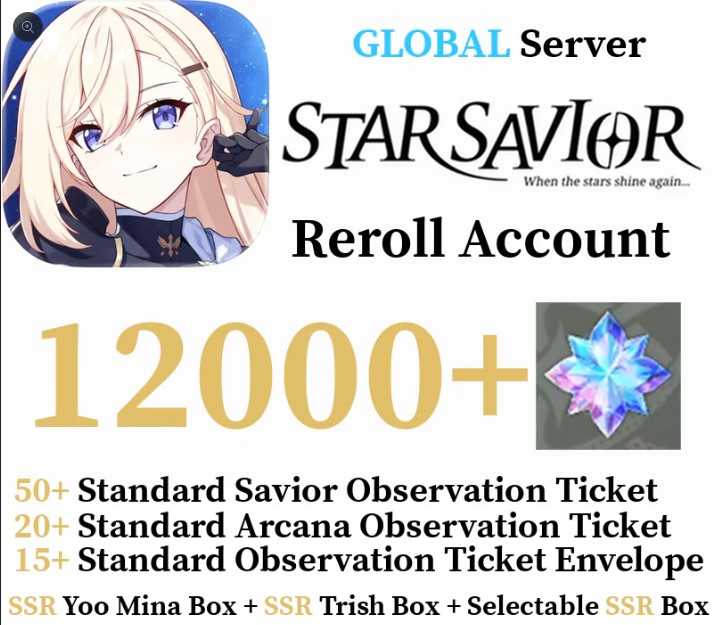 [Global/Asia] Star Savior reroll Account